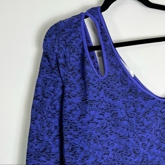 BCBG womens blue one shoulder bodycon dress size XS/S - Picture 5 of 12